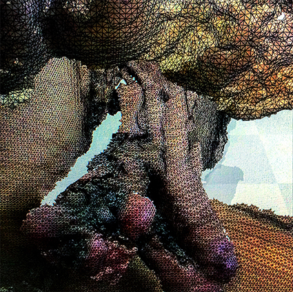 Interrupted 3D scan by artist Paul Coombs